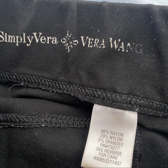 Simply Vera Black Leggings/Pants - Picture 3 of 5